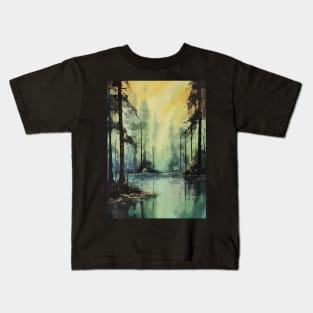 Contaminated Forest Abstract Art Kids T-Shirt